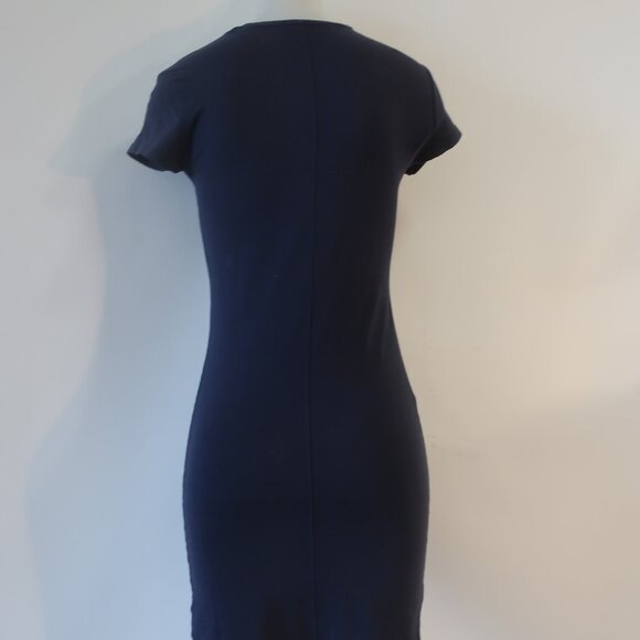 Womens ATM Anthony Thomas Melillo Navy Blue Short Sleeve Mini T-Shirt Dress M - Picture 7 of 11